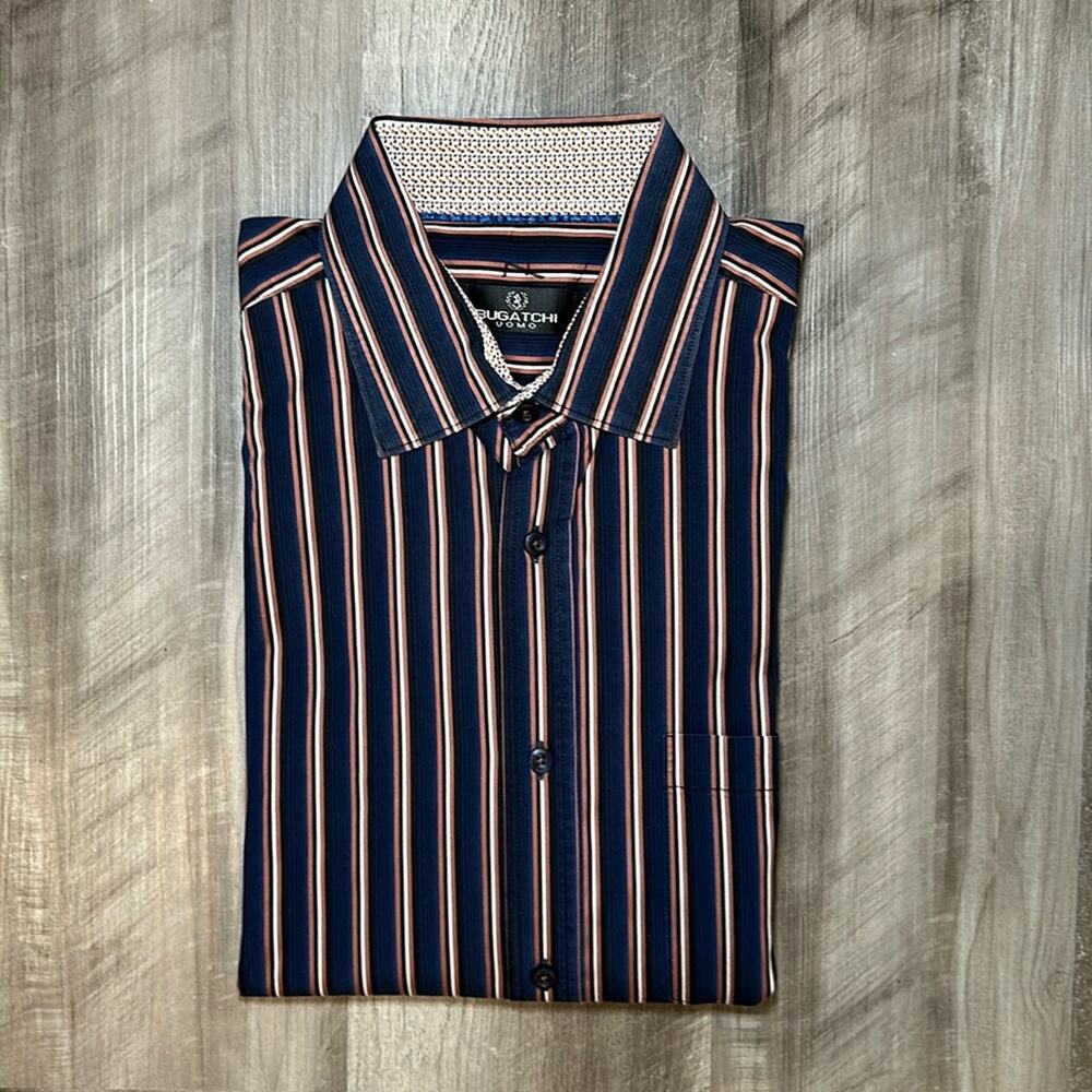 Bugatchi Uomo Long Sleeve Button Down Shirt - XL